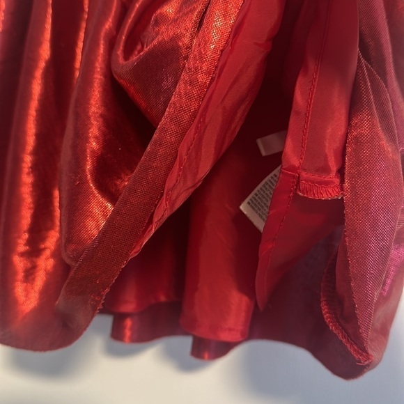 EUC: H&M  Red Christmas lined Skirt Size 2-4 - Picture 3 of 5